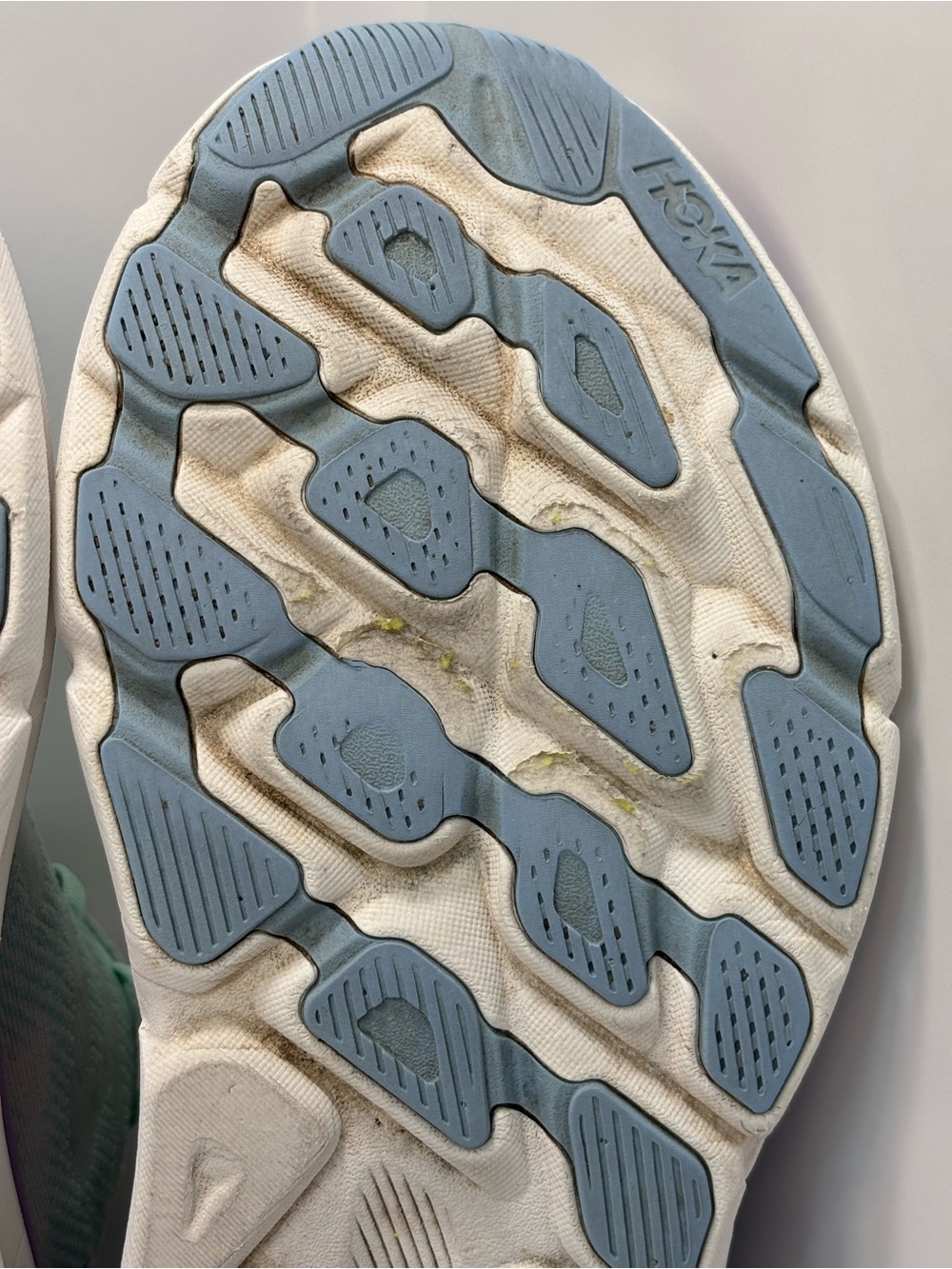 Hoka Clifton 9 Women's Size 10B Running Shoes Mint Green/Purple/White Sneakers - Picture 14 of 16